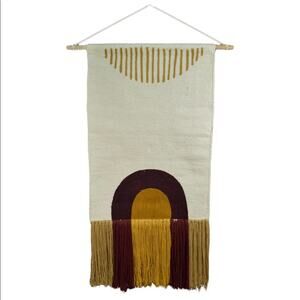 CONCEPTS IN TIME Waterfall Fringe Woven Tapestry In Multiple Colors